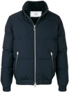 Ami Alexandre Mattiussi Lined Down Jacket In Blue