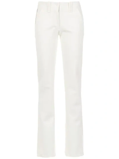 Gloria Coelho Straight Pants In White
