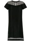 Gloria Coelho Armadura Shift Dress In Black