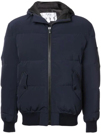 Aztech Mountain Shadow Mountain Bomber Jacket In Blue