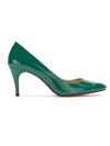 Zeferino Patent Leather Pumps In Green