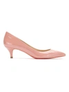 Zeferino Leather Pumps In Pink