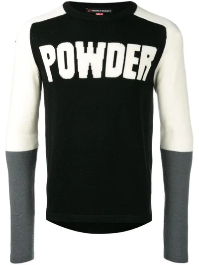 Perfect Moment Powder Jumper In Black