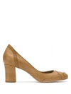 Sarah Chofakian Swan Pumps In Brown