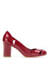 Sarah Chofakian Patent Leather Bruxelas Pumps In Red