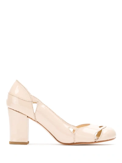 Sarah Chofakian Patent Leather Bruxelas Pumps In Neutrals