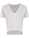 Andrea Bogosian V-neck T-shirt - Grey