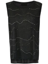 Andrea Bogosian Embellished Blouse In Black
