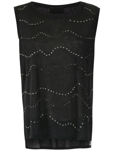 Andrea Bogosian Embellished Blouse In Black