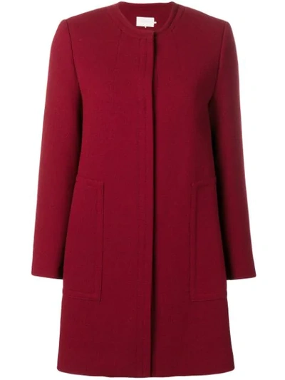 L'autre Chose Collarless Coat - Red