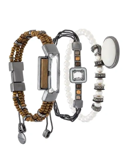 Camila Klein Bracelet Set In Metallic