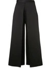 Rosetta Getty Pleated Front Palazzo Pants In Blue