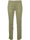 Nili Lotan Side Stripe Slim Trousers - Green