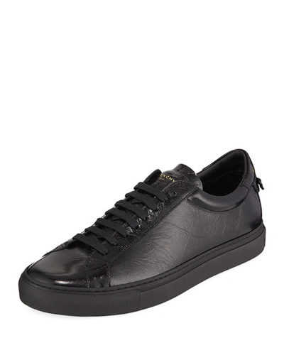 Givenchy Men's Urban Street Tonal Leather Sneakers In Black