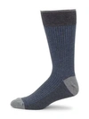 Saks Fifth Avenue Collection Stripe Tech Socks In Blue