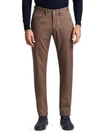 Saks Fifth Avenue Collection Stretch Cotton Five-pocket Pants In Brown