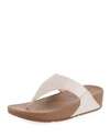 Fitflop Lulu Thong Platform Sandals In Nude