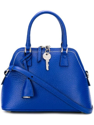 Maison Margiela Mini Haute Shoulder Bag In Blue