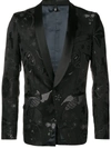 Christian Pellizzari Embroidered Suit Jacket - Black