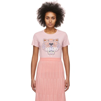 Kenzo Classic Tiger Icon Short-sleeve T-shirt In Pink