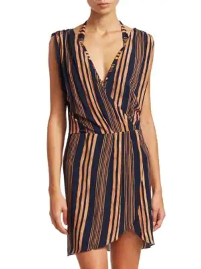 Vix By Paula Hermanny Isabela Gisele Short Striped Caftan