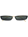 Linda Farrow Narrow Shaped Sunglasses In Black