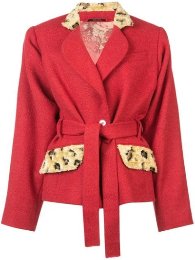 Vivienne Westwood Eiir Oversized Jacket In Red