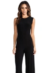 Norma Kamali Sleeveless Jumpsuit In Black