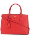 Prada Galleria Medium Tote Bag - Red