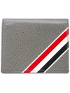 Thom Browne Small Wallet In Grey