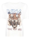 Anine Bing Tiger Graphic Tee In White