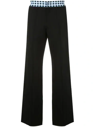 Wales Bonner Straight-leg Trousers In Black