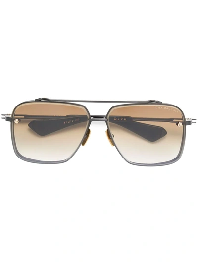 Dita Eyewear Mach Six Sunglasses In Black