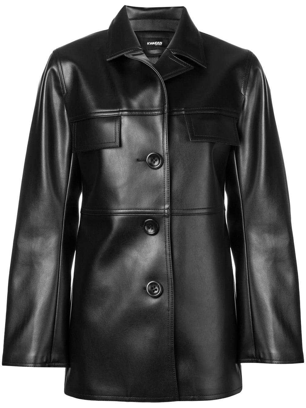 Kwaidan Editions Pointed Collar Jacket - Black | ModeSens