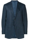 Canali Checked Blazer - Blue