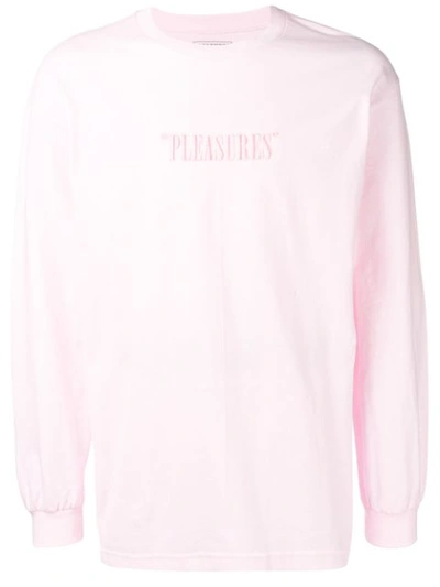 Pleasures Logo Long-sleeve Top - Pink
