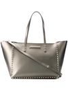 Marc Ellis Chrissy Studded Tote Bag - Silver