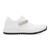 Jimmy Choo Verona Crystal Embellished Knit Sneaker In White