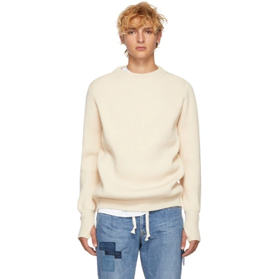 Remi Relief Off-white Wool Sweater In Off White