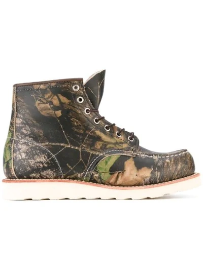 Red Wing Shoes Printed Boots In Mossyoak