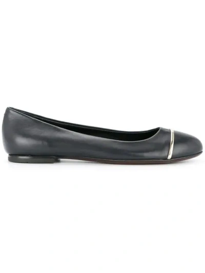 Agl Attilio Giusti Leombruni Agl Flat Ballerina Shoes - Black