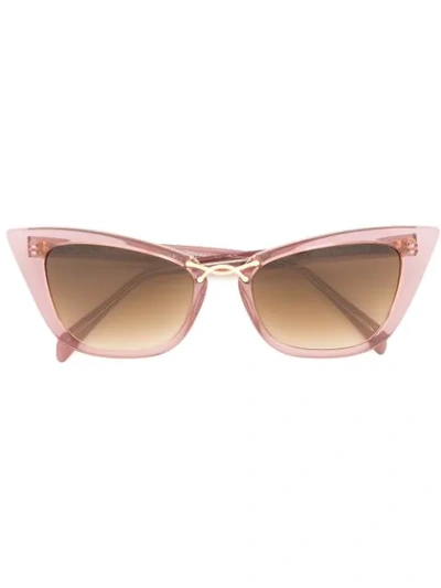 Oscar De La Renta Bold Cat-eye Sunglasses In Pink