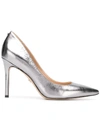 Sam Edelman Pointed Toe Pumps In Silver