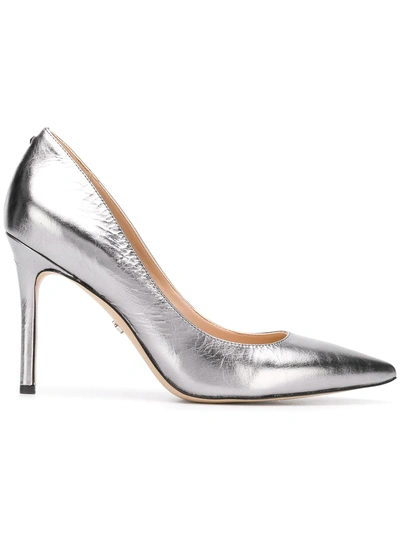 Sam Edelman Pointed Toe Pumps In Silver