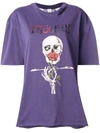 Alchemist Skull Print T-shirt In Purple