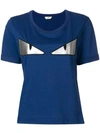 Fendi Bag Bugs T-shirt In Blue