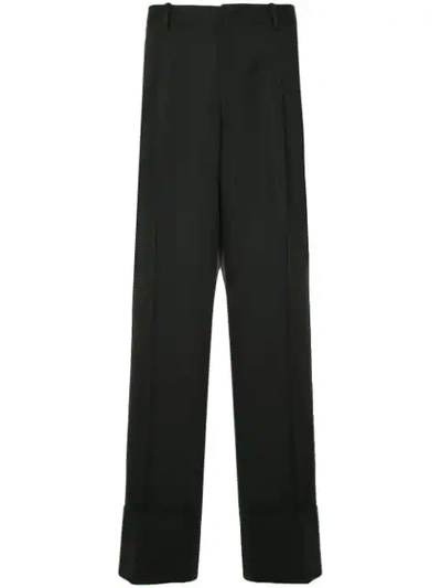 Wooyoungmi High Waisted Wide Leg Trousers - Blue