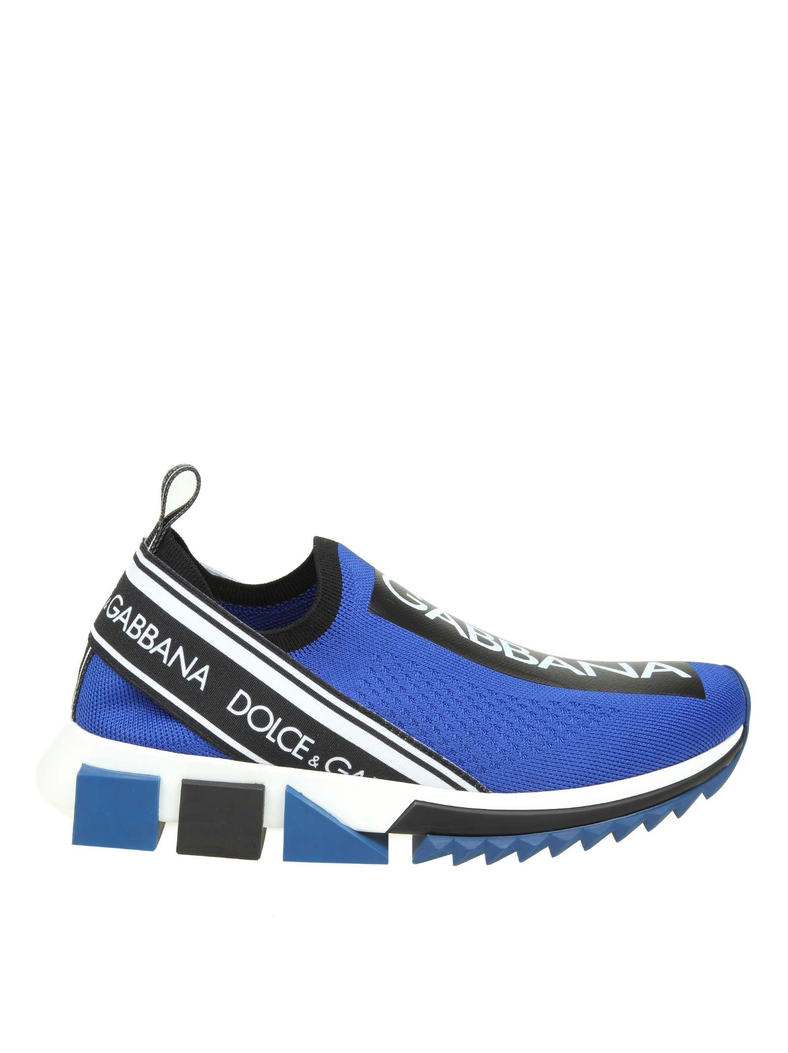 Dolce & Gabbana Sneakers Sorrento With Logo Color Blue Electric / Black ...