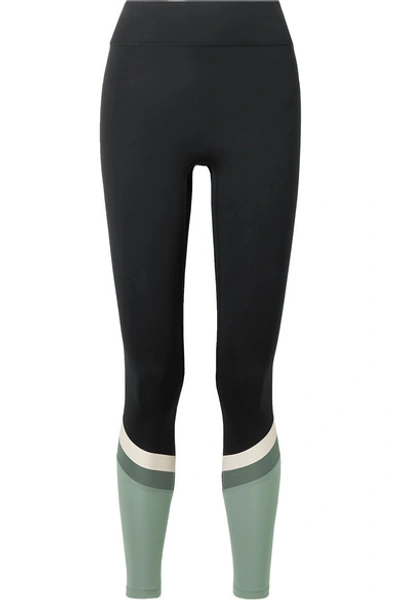 All Access Tour Paneled Stretch Leggings In Black