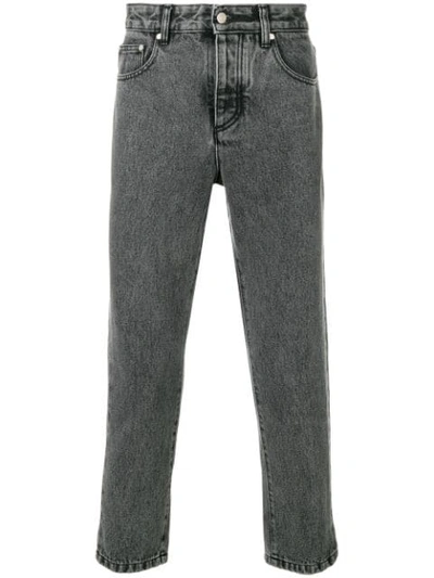 Ami Alexandre Mattiussi Cropped Jeans In Black